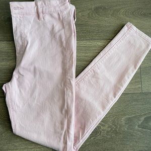 Bershka baby pink skinny jeans